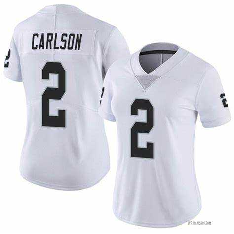 Women's Las Vegas Raiders #2 Daniel Carlson White Vapor Untouchable Limited Stitched Jersey(Run Small) Dzhi